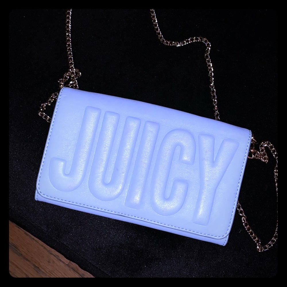 Baby blue clutch